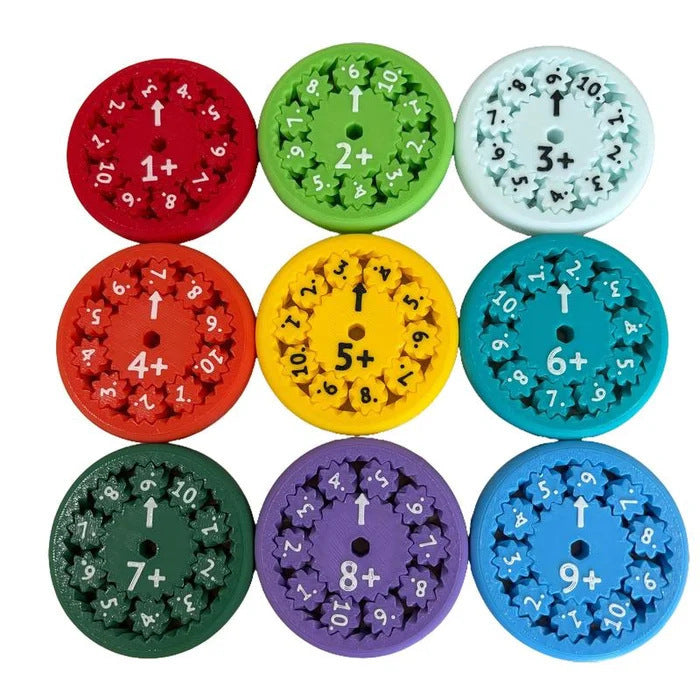 Math Fidget Spinners Fingertip Math Puzzle Toys ألعاب ألغاز الرياضيات بأطراف الأصابع