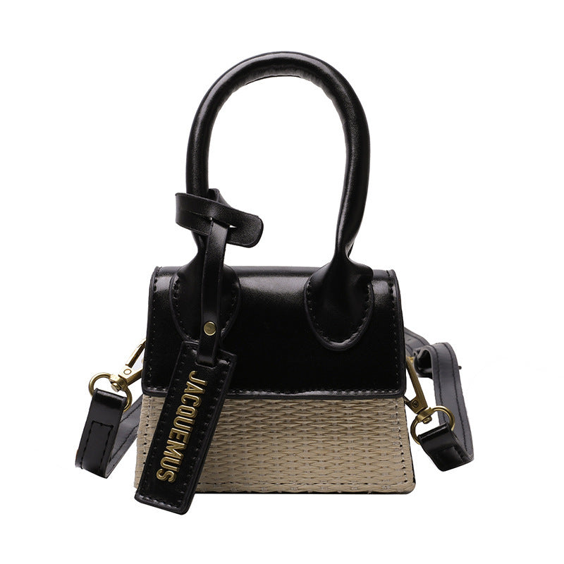Women's Fashion Woven Fashion Crossbody Bag حقيبة كروس بودي منسوجة أنيقة للنساء