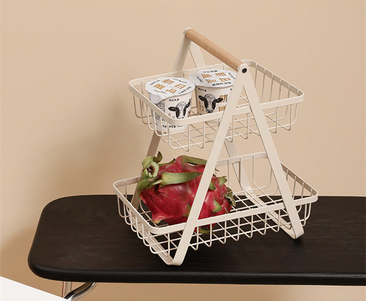 Home Double Iron Kitchen Shelf رف مطبخ مزدوج من الحديد المنزلي