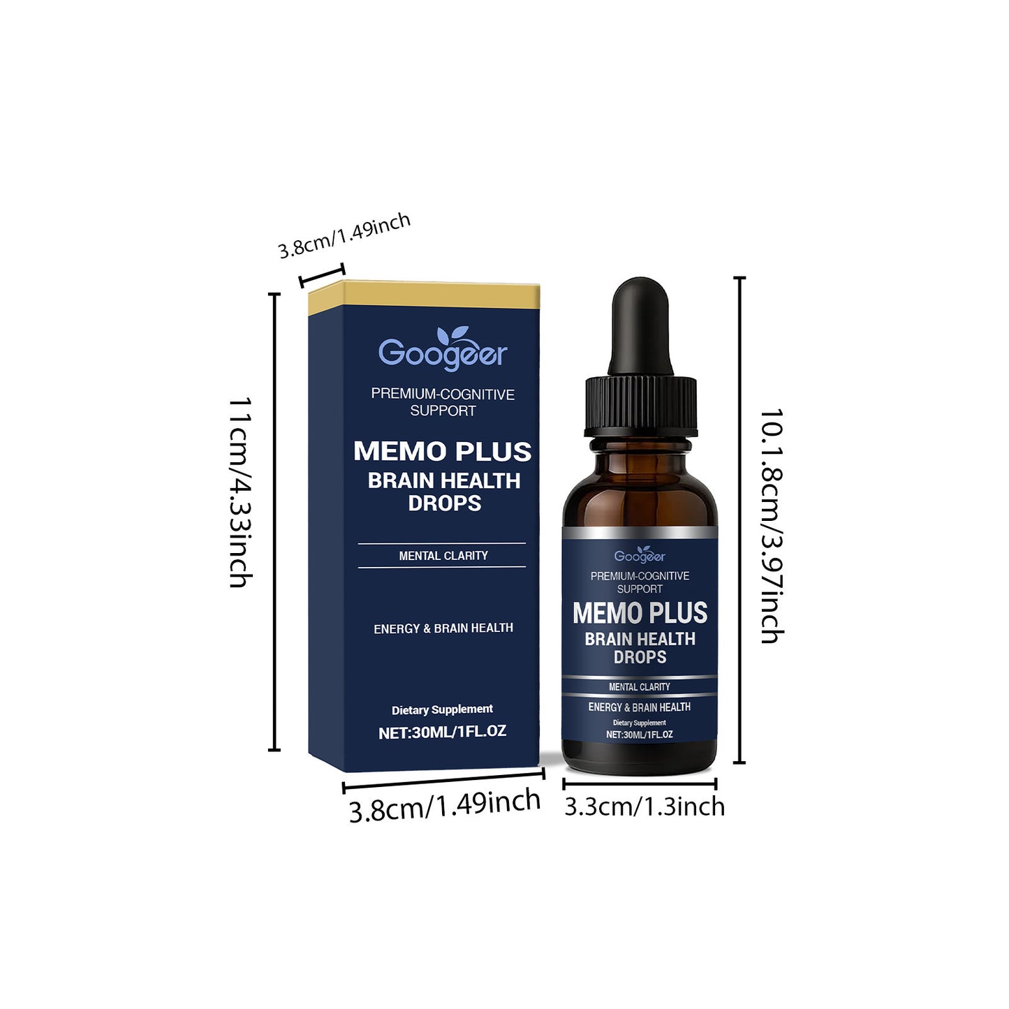 Googeer Brain Health Drops Body Treatment قطرات جوجير لصحة الدماغ لعلاج الجسم