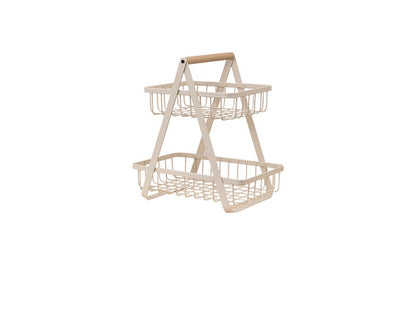 Home Double Iron Kitchen Shelf رف مطبخ مزدوج من الحديد المنزلي