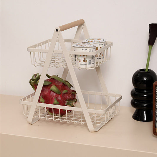 Home Double Iron Kitchen Shelf رف مطبخ مزدوج من الحديد المنزلي