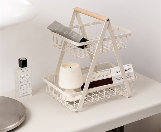 Home Double Iron Kitchen Shelf رف مطبخ مزدوج من الحديد المنزلي