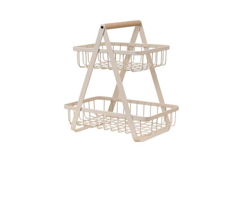Home Double Iron Kitchen Shelf رف مطبخ مزدوج من الحديد المنزلي